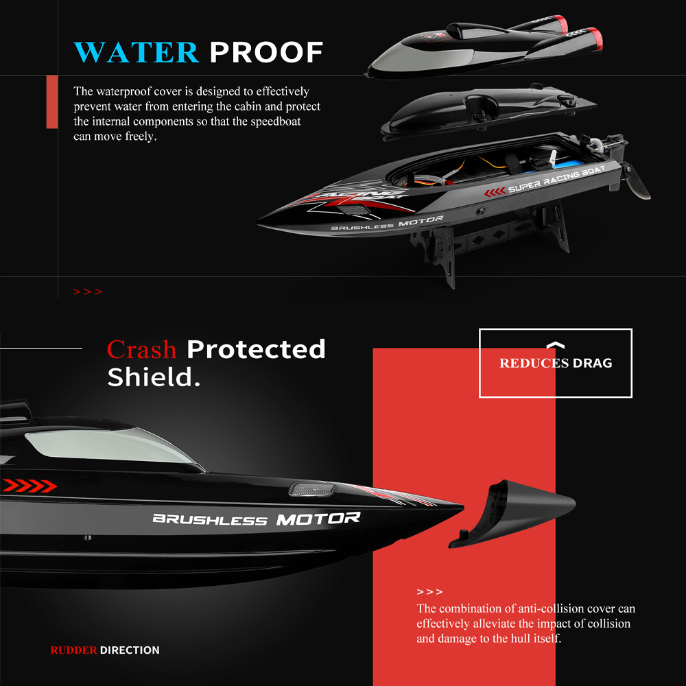 WLtoys WL916 WL912-A RC Boat 2.4Ghz 55KM/H 35KM/H High Speed Racing tercraft Remote Control