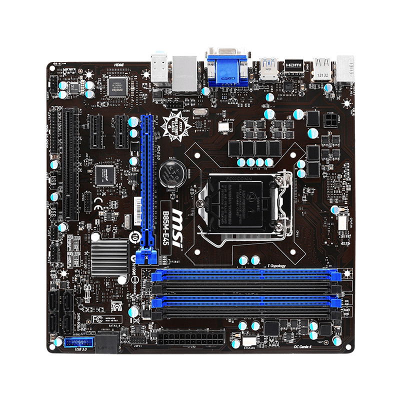 MSI B85ME45 LGA 1150 Socket MicroATX B85 Chipset DDR3 Motherboard