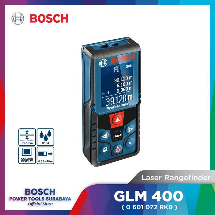 Meteran Laser Digital Bosch Glm 400 Laser Rangefinder 40 Meter