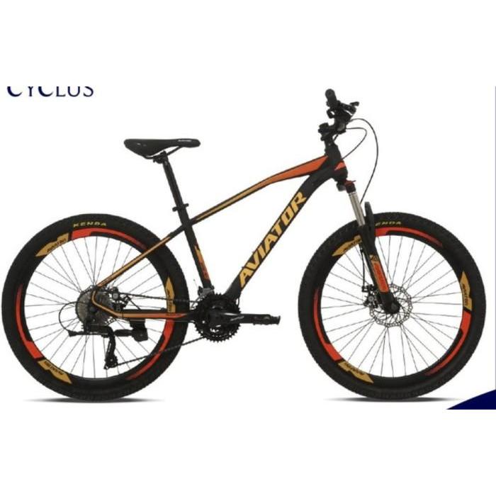 Sepeda Gunung MTB Aviator 26 Inch 2692 27 Speed - Merah