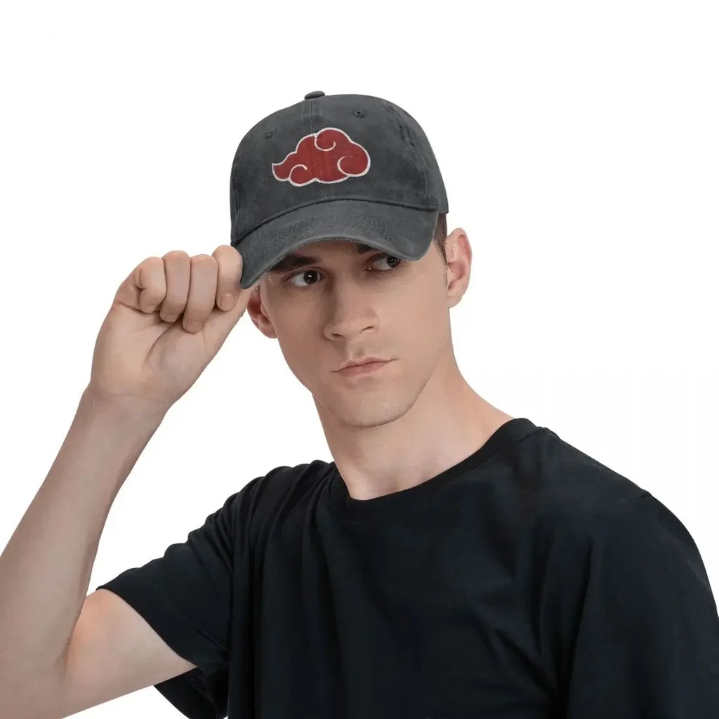 Akatsuki Pein Japan Anime Streetwear Harajuku Baseball Cap Distressed Denim Washed Sun Cap Outdoor