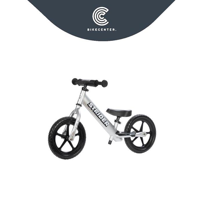 SEPEDA ANAK STRIDER 12 PRO BALANCE BIKE SILVER