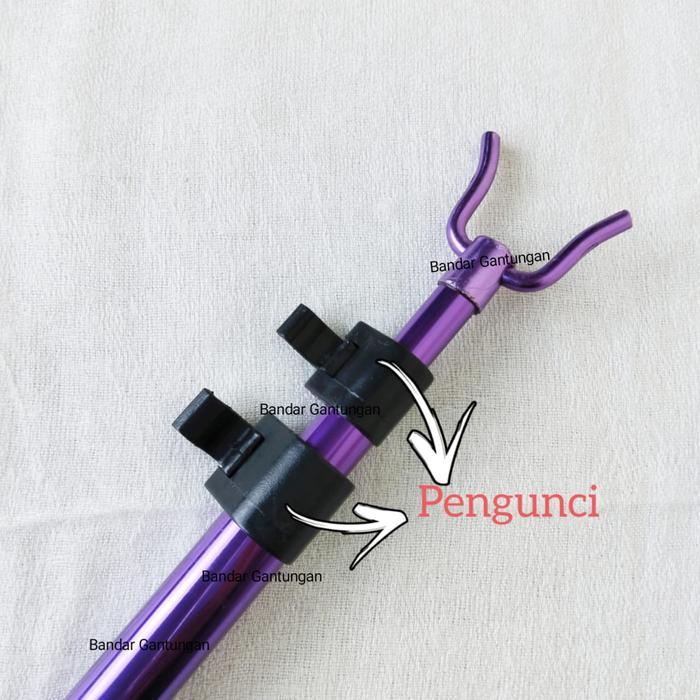 TERLARISS Tongkat Sodokan Hanger / Galah Baju / Gantungan Baju / Stik Hanger Plastik