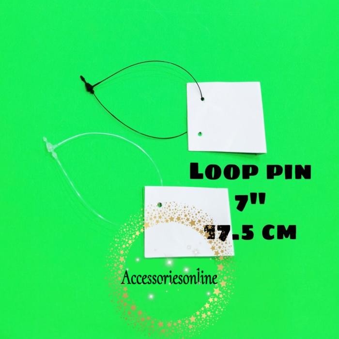 

New Loop pin 7 inch / tali label baju / tali hang tag baju plastik 5000 PC