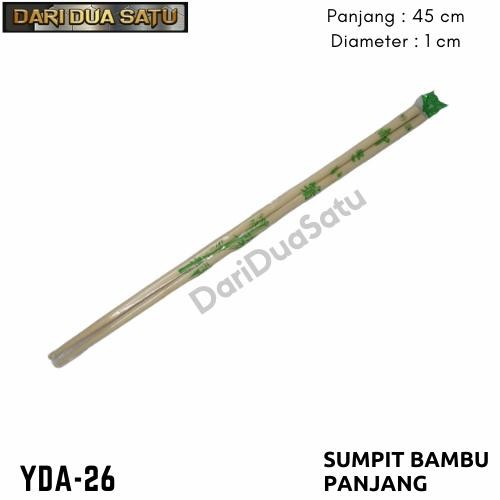 (Good) Sumpit Kayu Bambu Panjang Sumpit Mie Ayam 45 cm