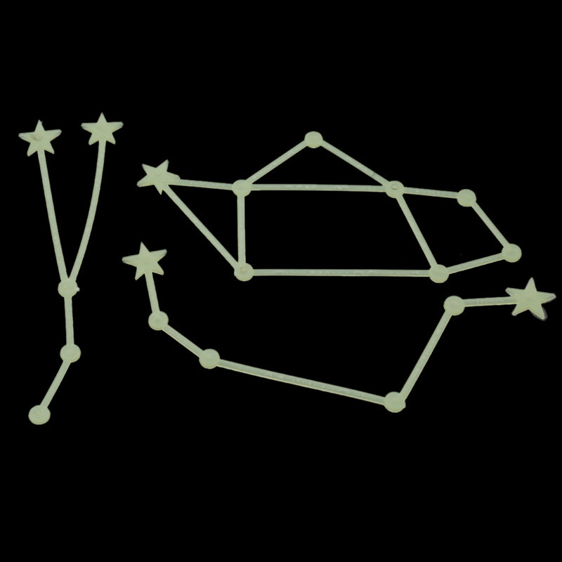 Twelve constellations Luminous Home Glow In The Dark Stars Wall Stickers Decal For Kids Baby Rooms F
