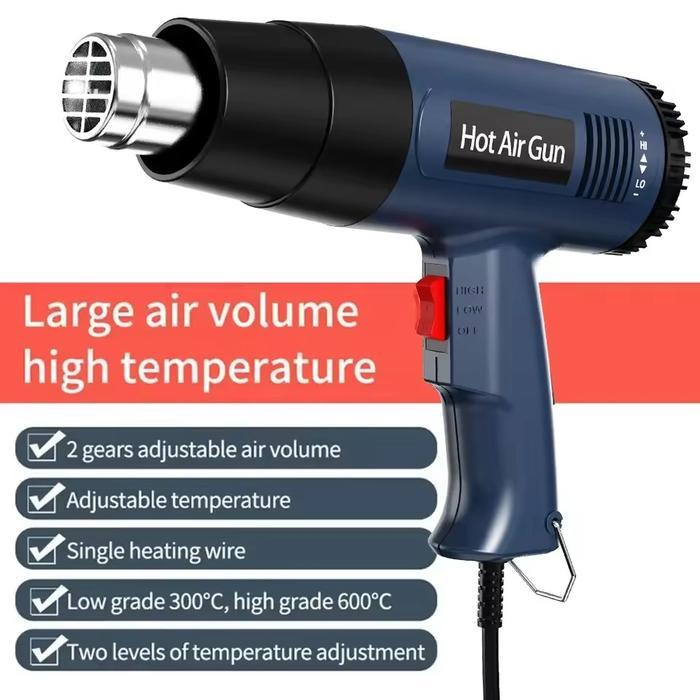 Hot Gun Digital Elektrik Heat Gun Low Watt Blower Pemanas