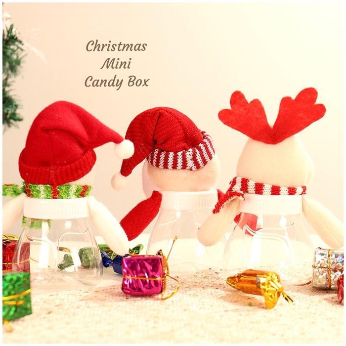 Christmas MINI Candy Box Kotak Permen Nuansa Natal Ukuran Mini Toples Natal Mini Snack Box Gift Box