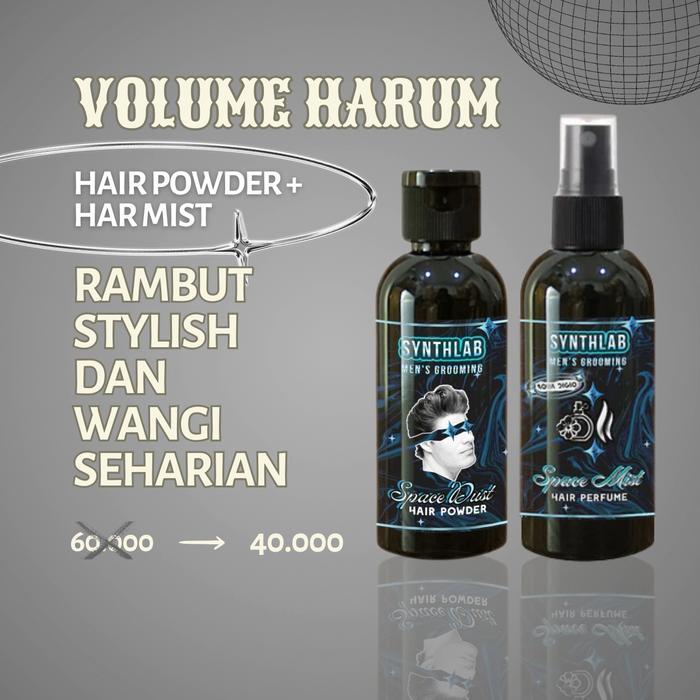 Melayani Faktur Pajak Synthlab Hair Powder & Hair Mist Volume Harum Package - Clay Pomade