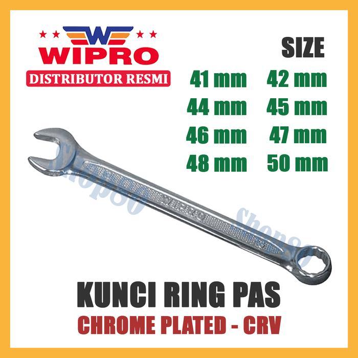 Wipro Kunci Ring Pas Chrome Plated Crv 41 42 44 45 46 47 48 50 Mm