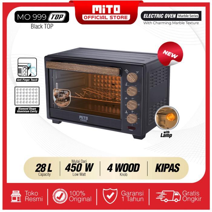Oven Mito Mitochiba Mo 999 28 Liter Low 350 Watt Rottiserie
