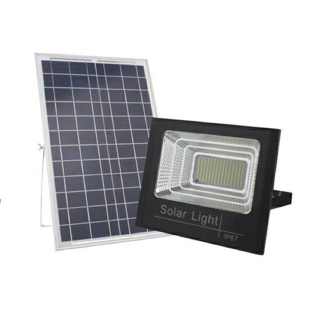 KOMPLIT Lampu Sorot Tenaga Surya 100 watt Solar Panel Jalan Led 100W SURYA ABS