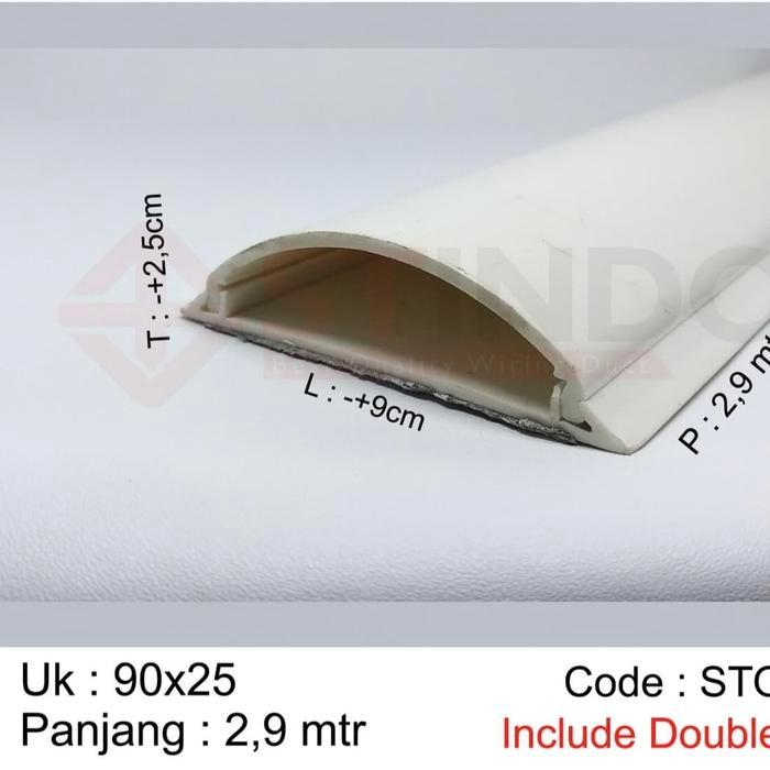 kabel duct oval / floor duct / duct lantai ukuran 90x25