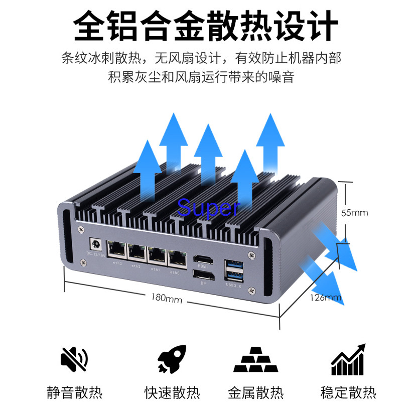 PROMO   J4125 Soft Routing Intel Mini Computer Win10 Love Fast Gigabit 2.5G Small Host Openwrt EXSi 