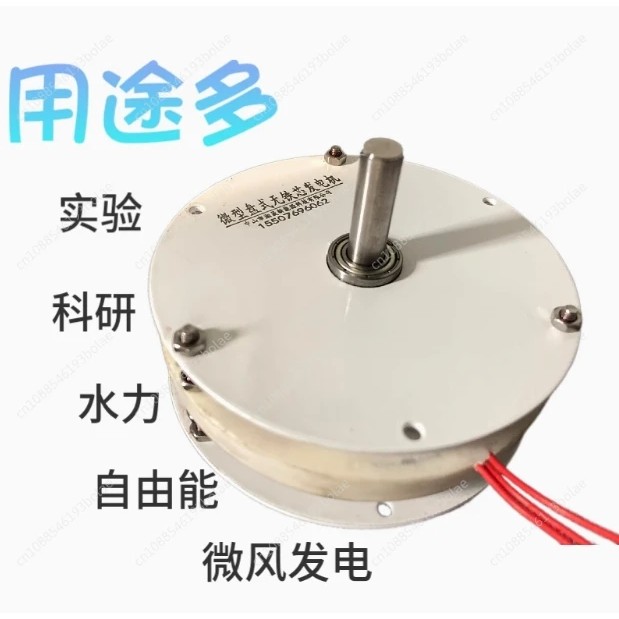 Quality Guarantee 100W Mini Disc Generator Coreless Generator Permanent Magnet Brushless Motor High