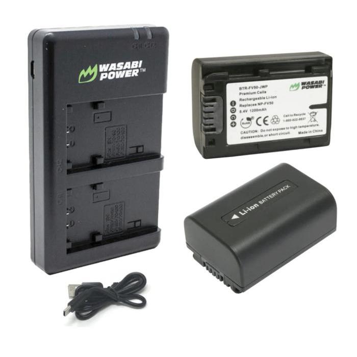 WASABI POWER Battery & Charger for SONY NP-FV50 NP-FV40 NP-FV30 NPFV50 NPFV40 NPFV30 NP FV50 FV40