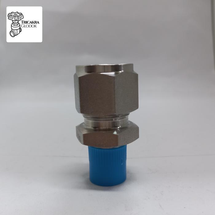 Male Connector Ss316 1/2 Od X 1/4/V-Lok Connector 1/2 Od X 1/4