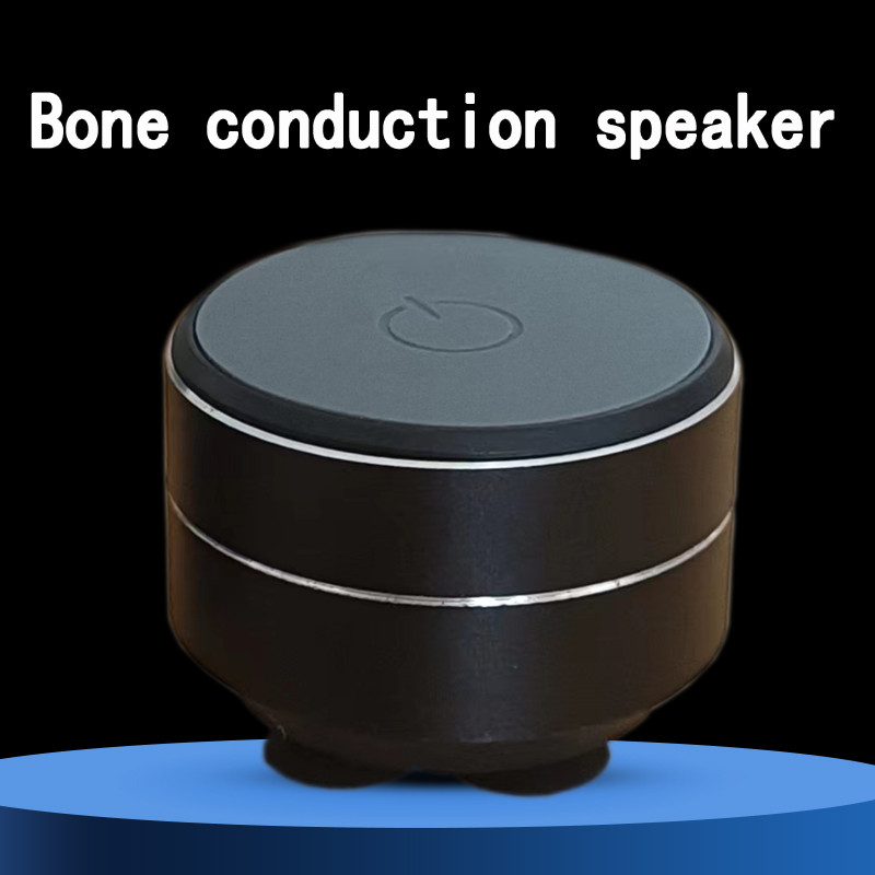 Bone Conduction Wireless Speaker - Sucker Mount, Hi-Fi Sound Enhanced Bass, Wearable Loop, Resonance
