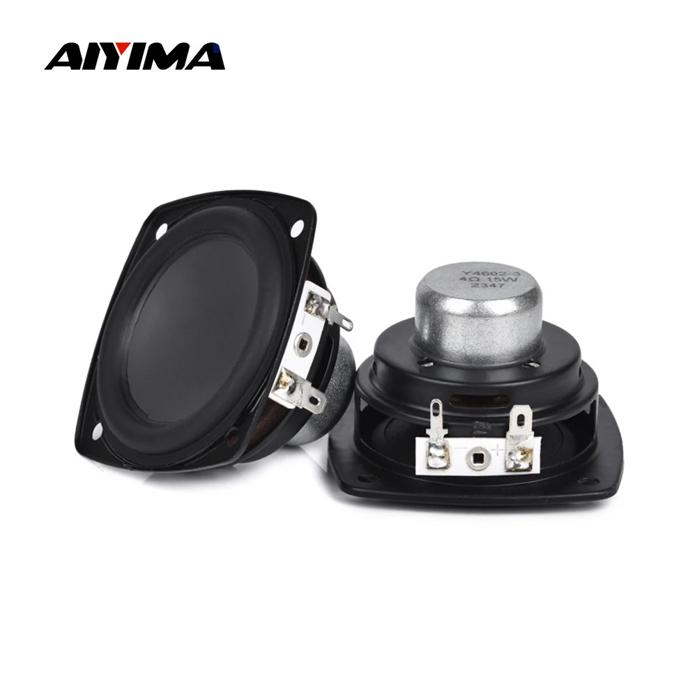 Aiyima 2Pcs 2.75 Inch Portable Speaker 4 Ohm 15W Bluetooth Speakers Full Range Audio Speaker