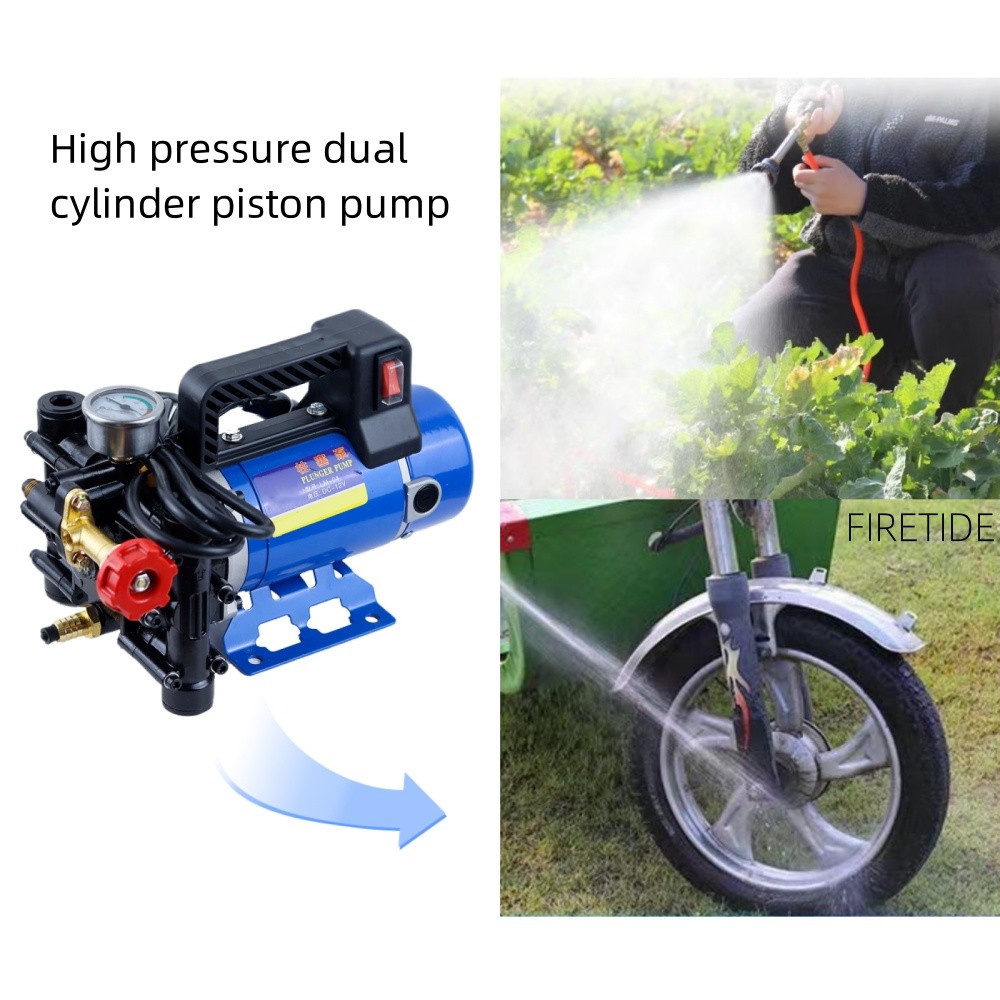 12V/24V/48V/60V/220V Agricultural Electric High Pressure Pump Spraying Watering Car Wash Irrigation