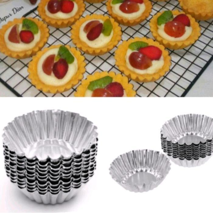 cetakan pie buah mini isi 20 pcs / cetakan pie sus bahan almunium