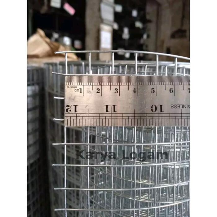 33og- Kawat Loket / Wiremesh Kotak 12 X 12 Mm Tebal 1.2 Mm Tinggi 90Cm
