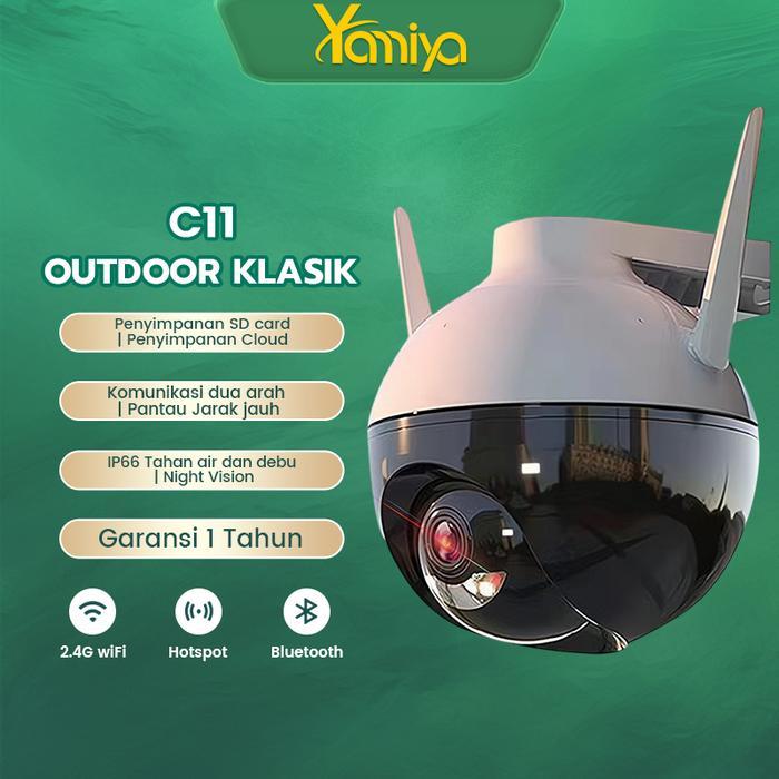 BERGARANSI [Eksklusif]Yamiya Camera outdoor CCTV WIFI Waterproof Kamera CCTV 360 Derajat CCTV Kamera