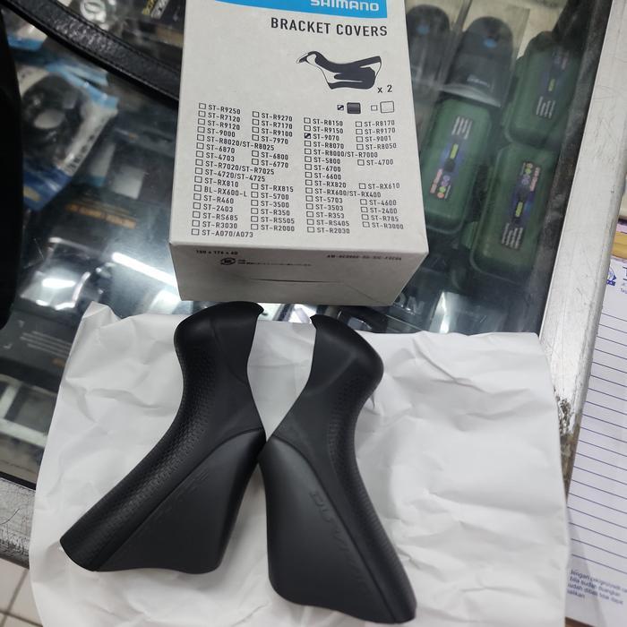 Shimano Bracket Covers St-R9070 Hood Cover Karet Brifter Dura Ace Di2 9070 Original Shimano