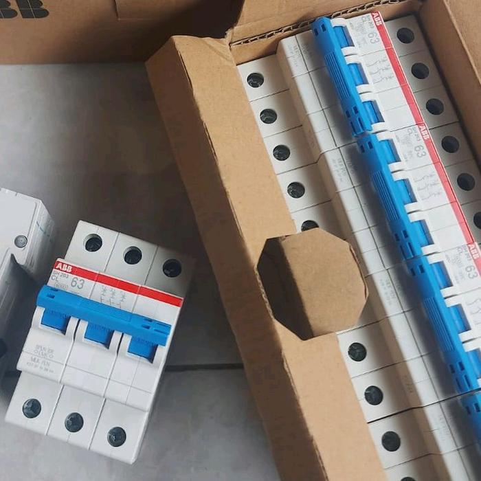 HOT SALE MCB 3 PHASE ABB 63A ASLI PLN