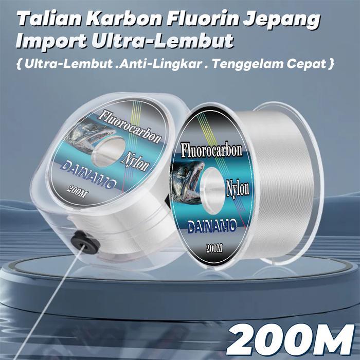 TERLARIS Dainamo 200M tali nilon pancing jepang original senar pancing murah kuat,kenur pancing kuat