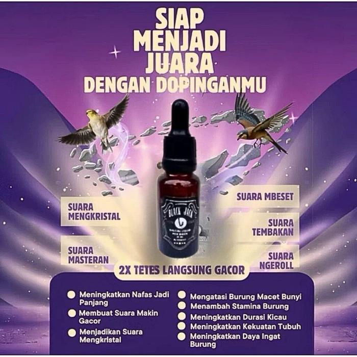 ASLI Thailand - Black Jack Vitamin Burung Original Doping Penggacor Burung Doping Semua Jenis Burung