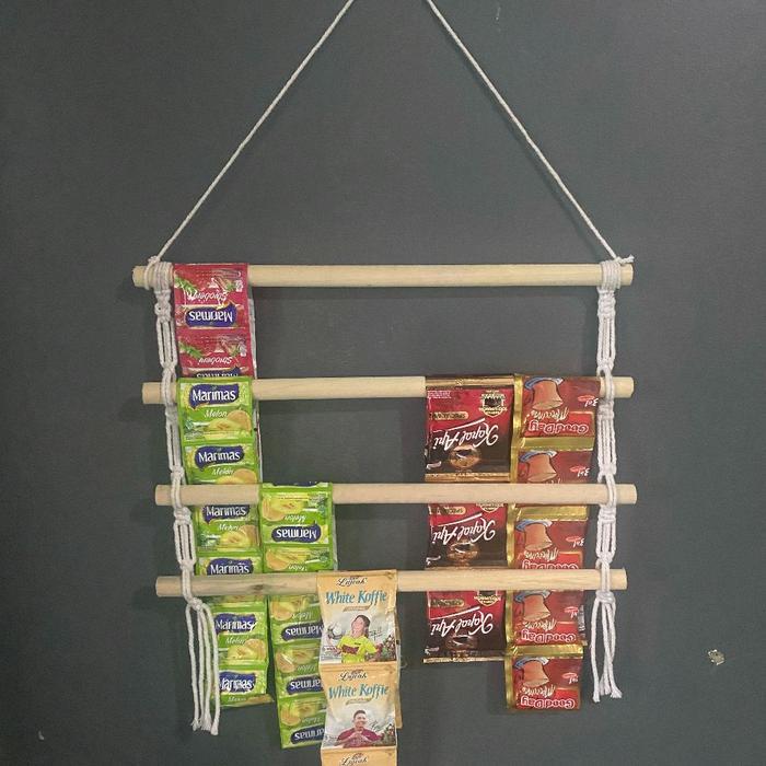 NEW!! hanger 50cm rak gantungan snack , rak gantungan kopi gantungan jajanan rak warung buat di