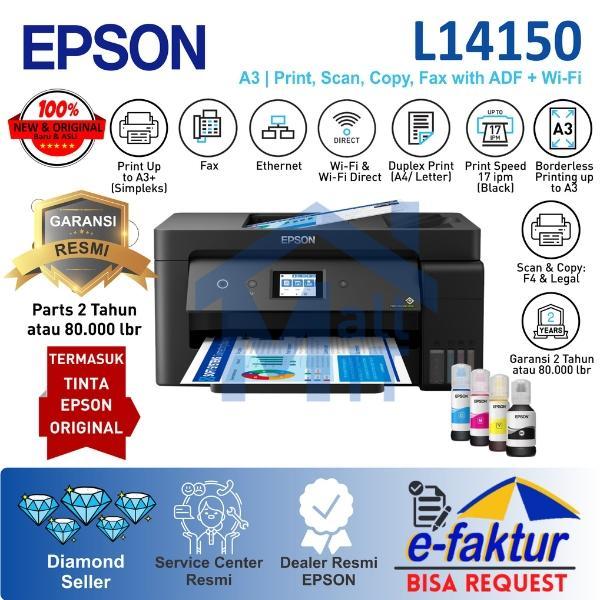 Printer Epson L14150 L-14150 L 14150 ECOTANK A3+ A3 WIFI DIRECT BOTOL - L14150