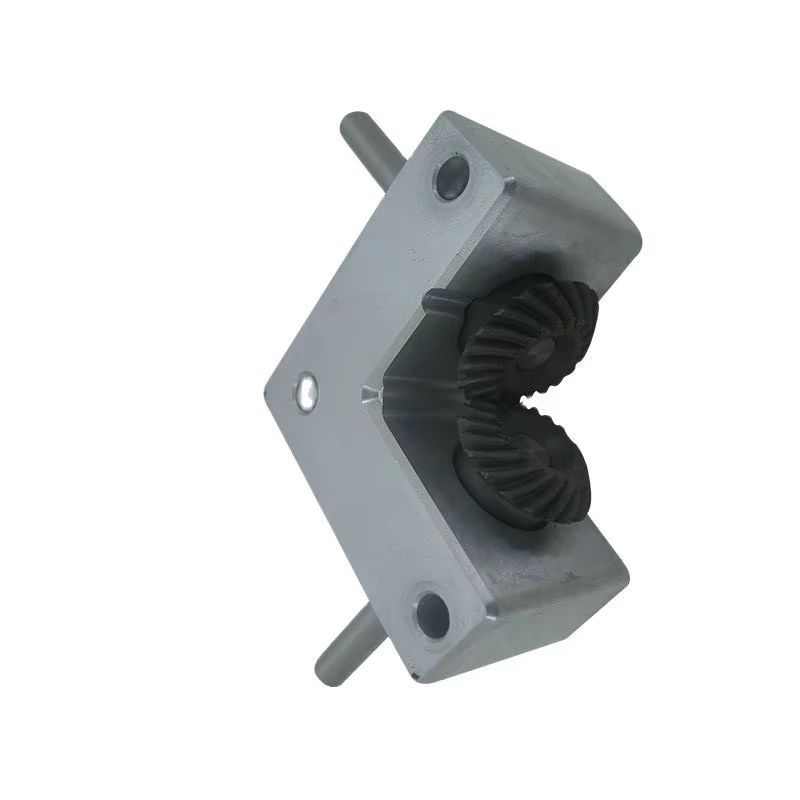 Micro Spiral Bevel Gearbox 90-Degree Angle 6MM 8MM 10MM Shaft Aluminum Alloy Model Gear for