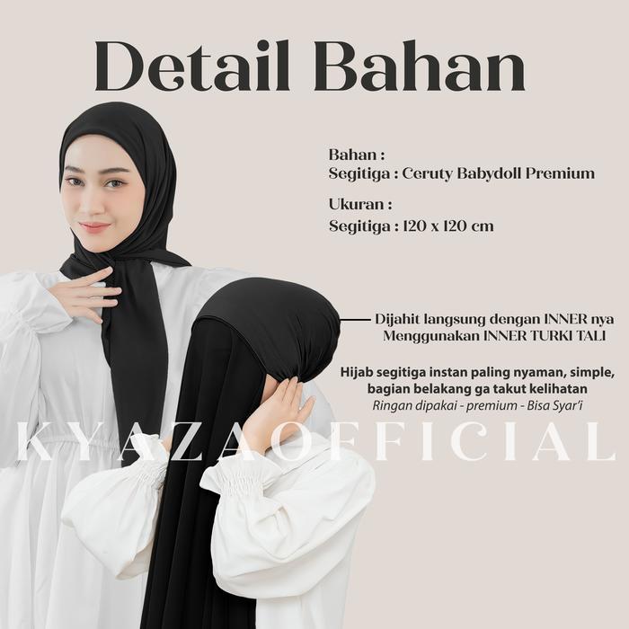 Hijab Segitiga Instan Inner 1 Layer Segitiga Instan 1 Layer Segi3 Inner 1 Layer Segiempat Inner