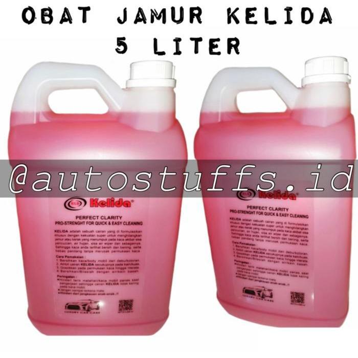 Obat Jamur Kaca Mobil Kelida/ Super Pembersih Kaca/Pembersih Kaca 5L Terlaris