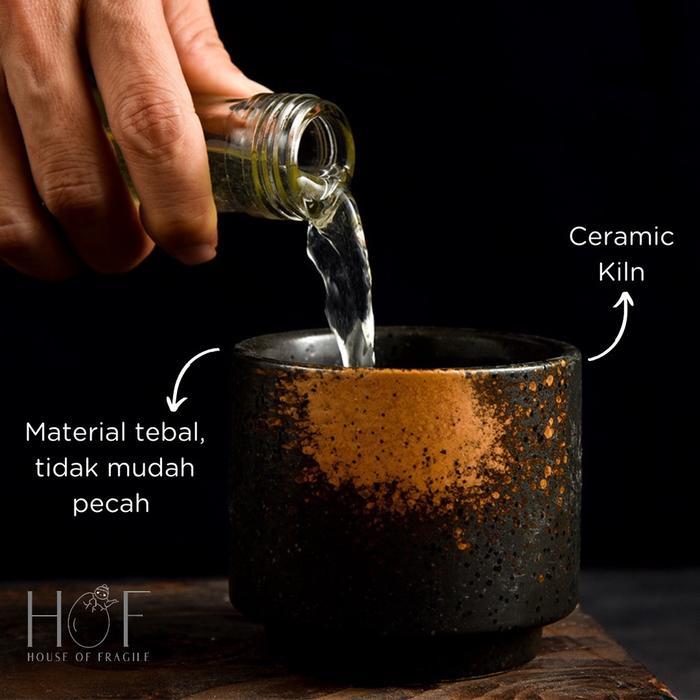 HOF HOJI Gelas Ocha Keramik Aesthetic Cangkir Kopi Teh Kramik Cafe Restoran Jepang Estetik Unik