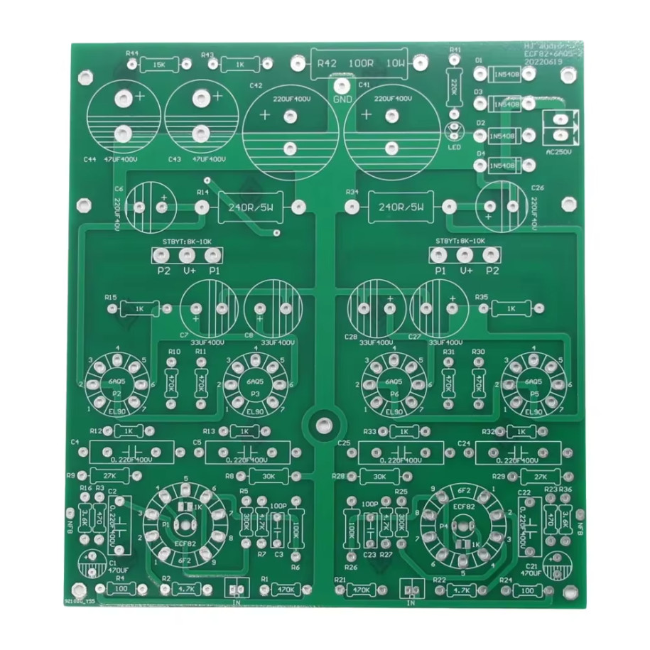 HiFi 1PC 6F2+6AQ5 Push-Pull Stereo Amplifier Board PCB 10W Power Audio Amp PCB