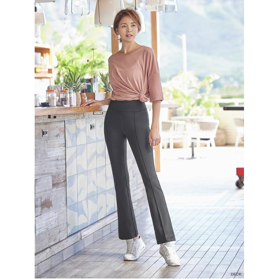Ready [Minne] Stl My Pintuck Bootcut Banding Pants