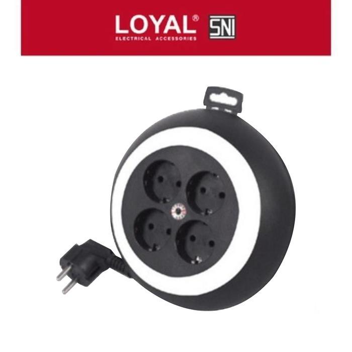 Loyal Kabel Roll Ly105 Yunior Kabel Roll Ly-105 Kabel Gulung Kabel Extension Listrik