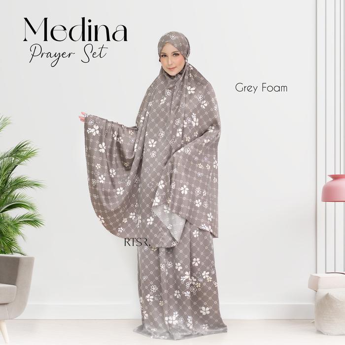 Medina Prayer Set/ Mukena Dewasa / Mukena Motif Atasan Bawahan