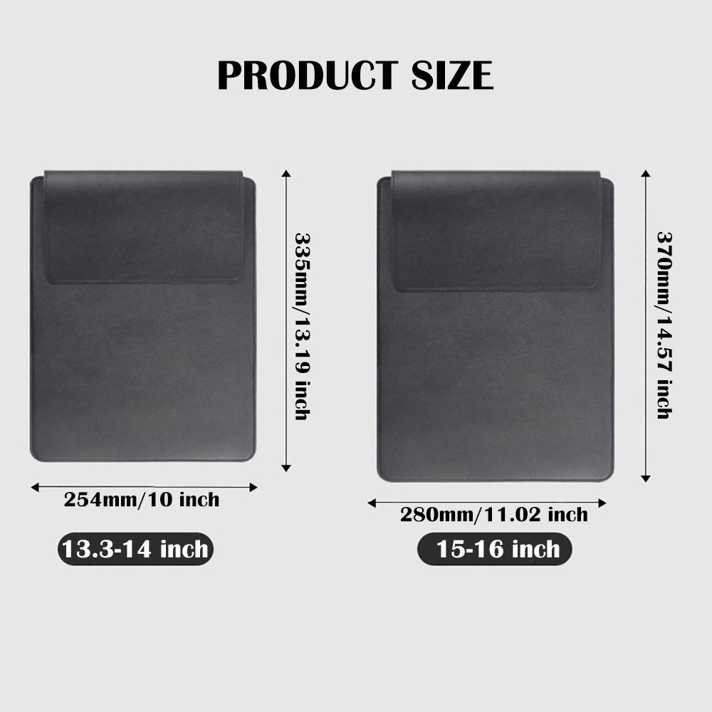 13 15 inch Adjustable Stand Laptop Sleeve Shockproof with Mouse Pad Tablet Case PU Leather Portable