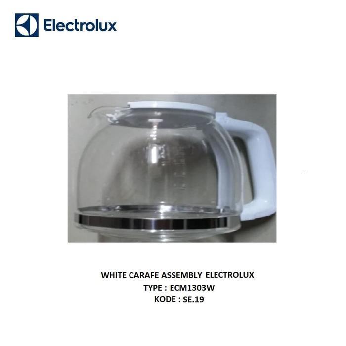 ELECTROLUX WHITE CARAFE ASSEMBLY COFFEE MAKER ECM1303W - SE.19