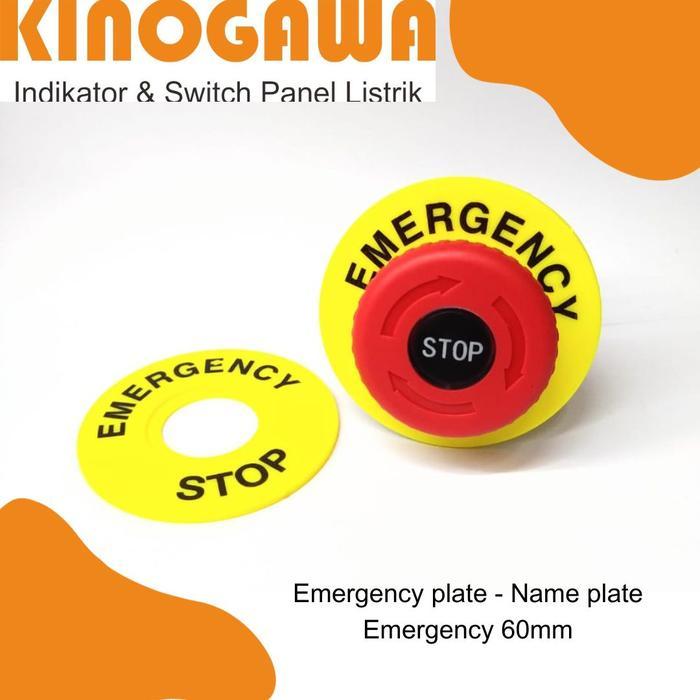 Emergency (Darurat) Plate - Name Plate Emergency (Darurat) - Original Panel Listrik