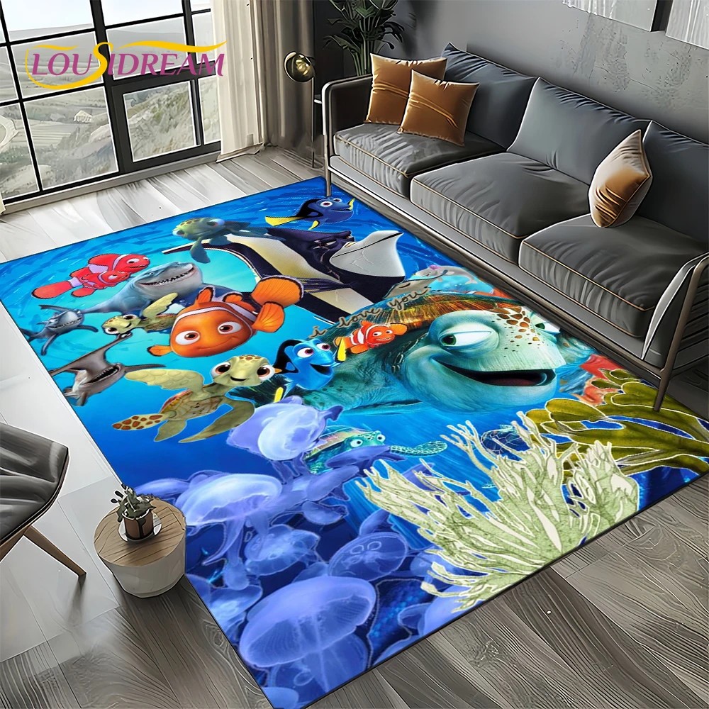 27 Gaya Lucu Finding Nemo Kartun Sea World Karpet Permadani untuk Kamar Tidur Ruang Tamu Dekorasi So