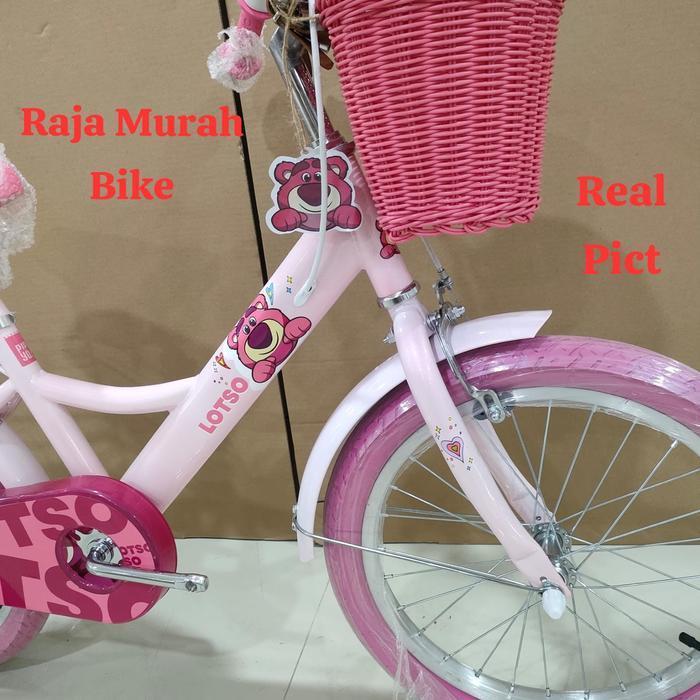 Pedalmaniaa- Sepeda Anak Perempuan Ni 18 In Element Pipiyo Lotso Sepeda Anak Element Pipiyo Lotso