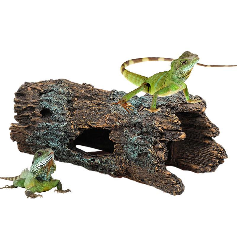Lizard Caves Habitat Hiding Caves Basking Hide Habitat Aquarium Landscaping Terrarium Decor Pet Supp