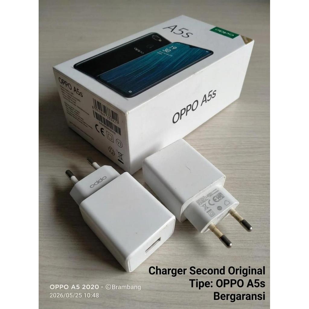 Batok Charger Oppo OP52CAED Ori Second Original Bekas 5V2A 10W Cocok Untuk Oppo A5s Cas Stabil Aman