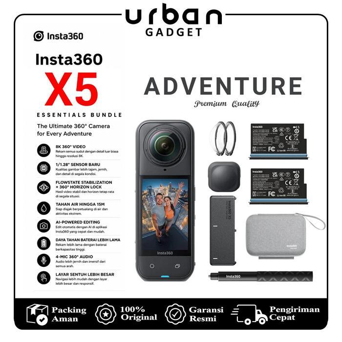 Insta360 X5 Action Cam 8K 360 Action Camera Action Camera Insta 360 One X5 Action Cam - Resmi