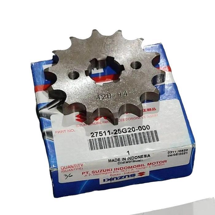SUZUKI GEAR GIR DEPAN SATRIA FU KARBURATOR SATRIA FU FI GSX 150R/S ASLI SGP 100% 27511-25G20-000